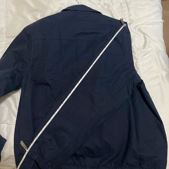 J.Crew Navy Harrington Jacket in Cotton Twill - Size XL - Picture 12 of 16